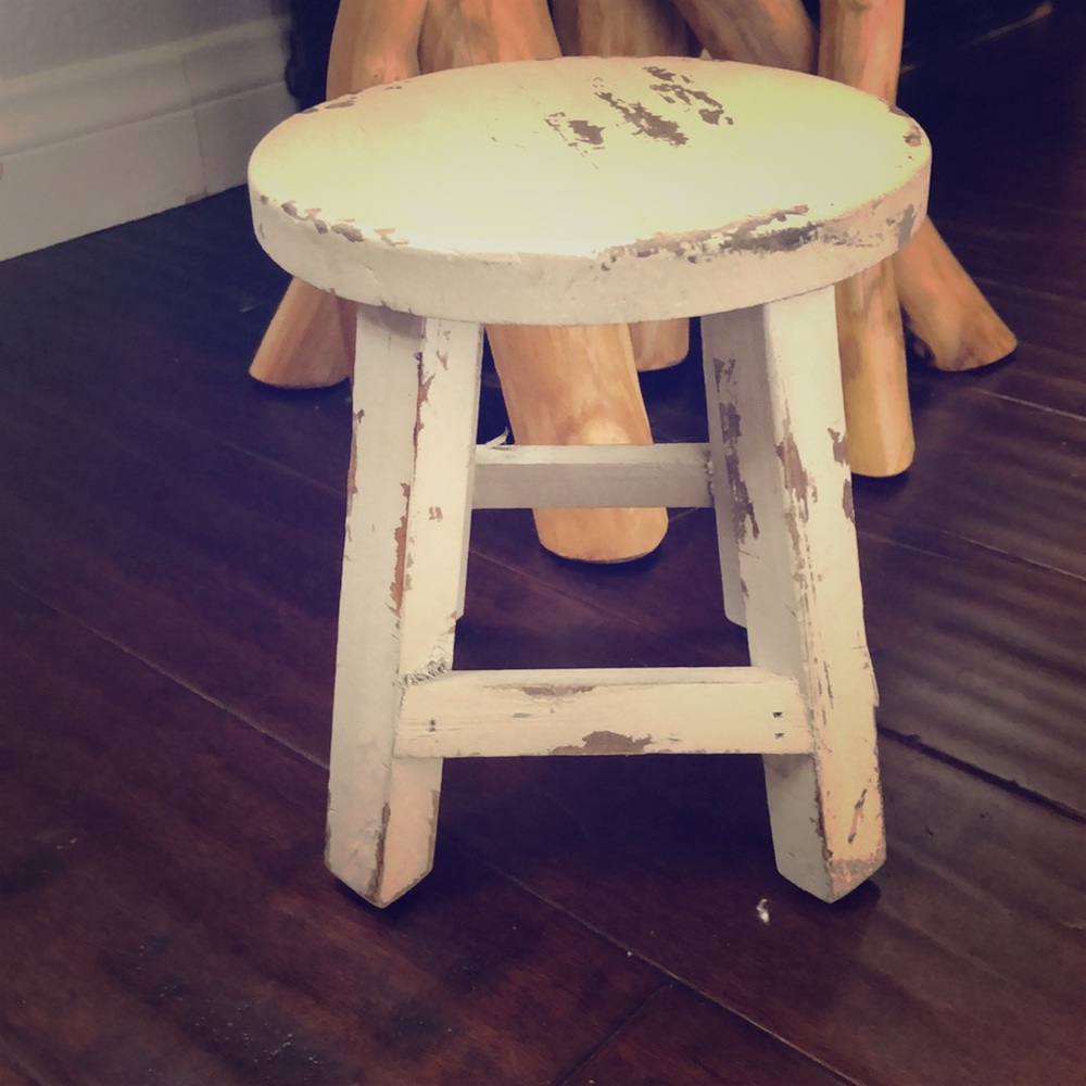 Distressed Wooden stool